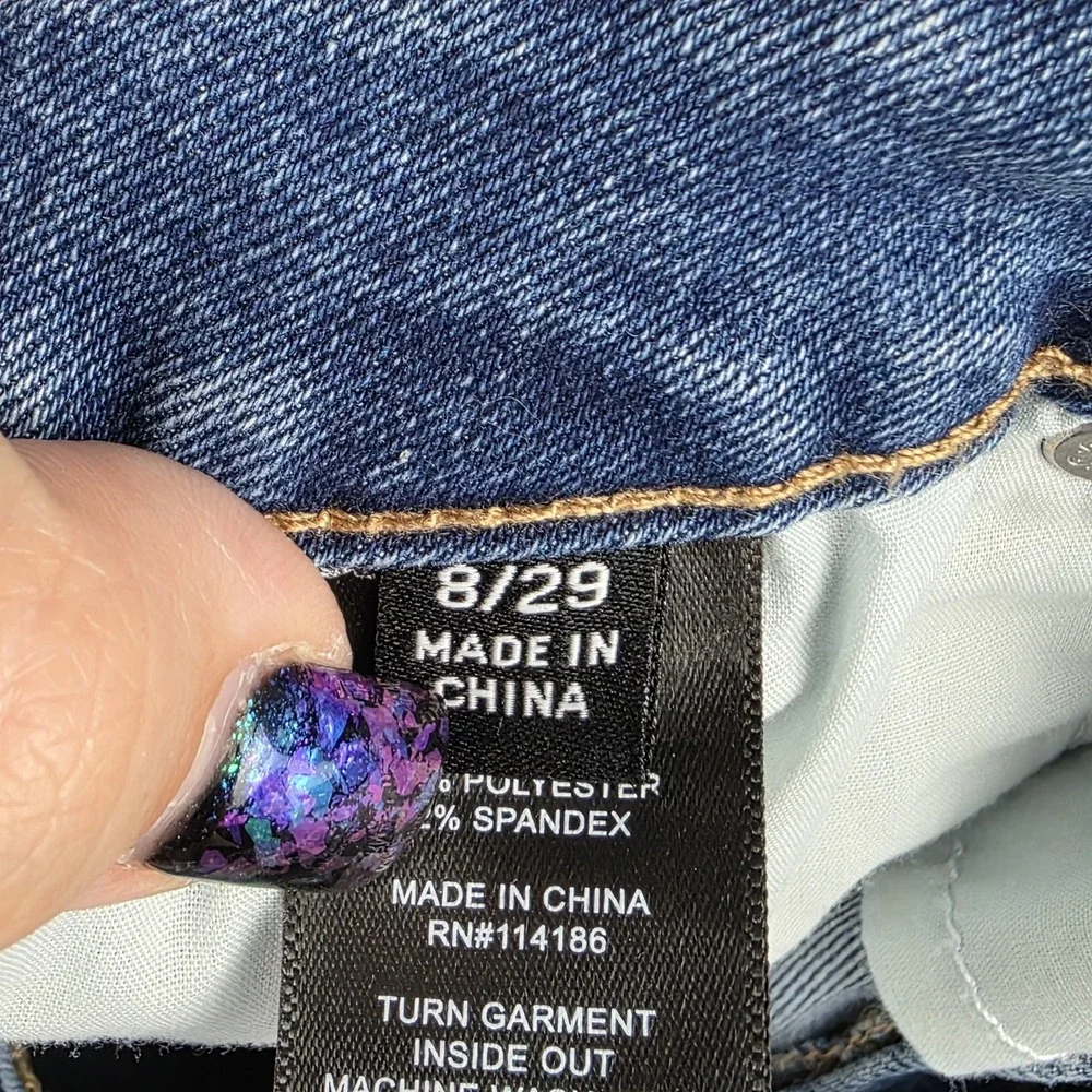 Frye Jeans Womens Size 8/29 Straight Leg‎ High Rise Blue Denim Pants